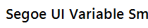 Segoe UI Variable Small Semibol